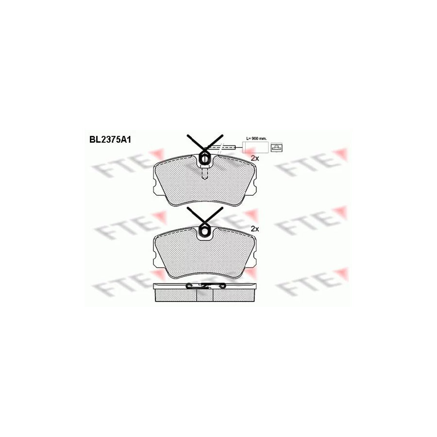 FTE Bl2375A1 Brake Pad Set for Alfa Romeo 33
