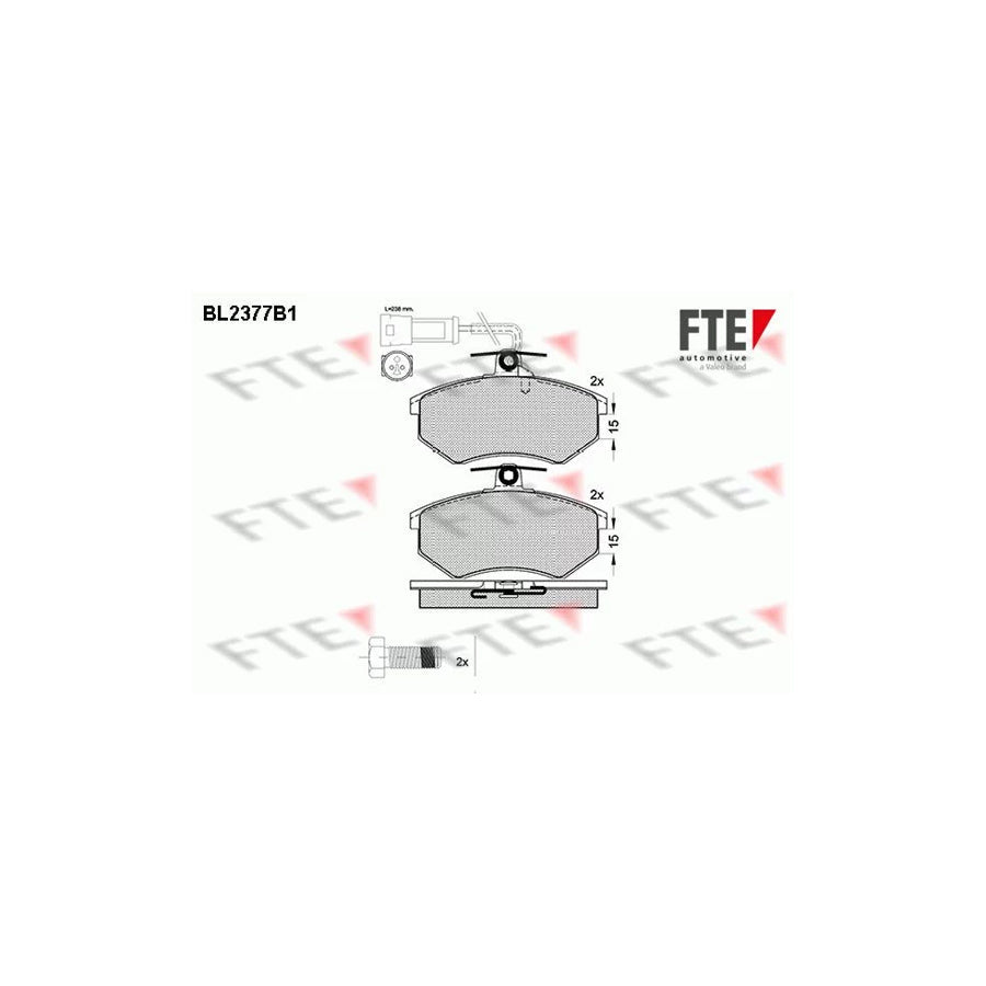 FTE Bl2377B1 Brake Pad Set