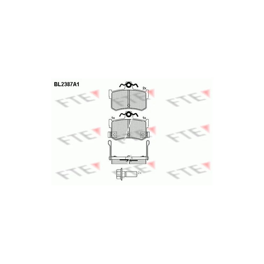 FTE Bl2387A1 Brake Pad Set