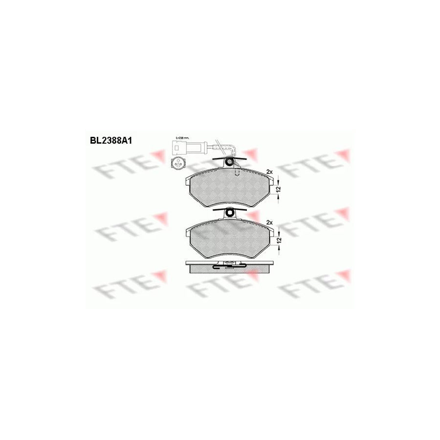 FTE Bl2388A1 Brake Pad Set