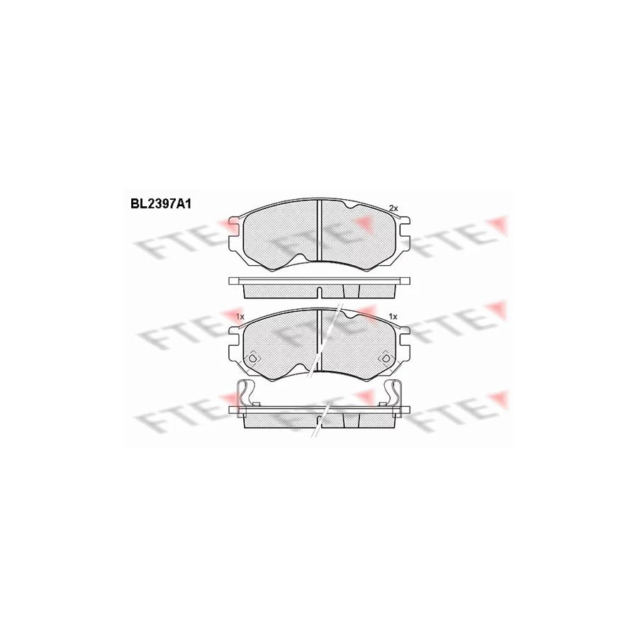 FTE Bl2397A1 Brake Pad Set