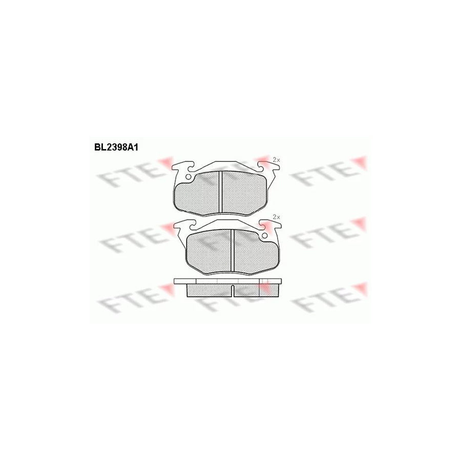 FTE Bl2398A1 Brake Pad Set for Citroã N Saxo Hatchback