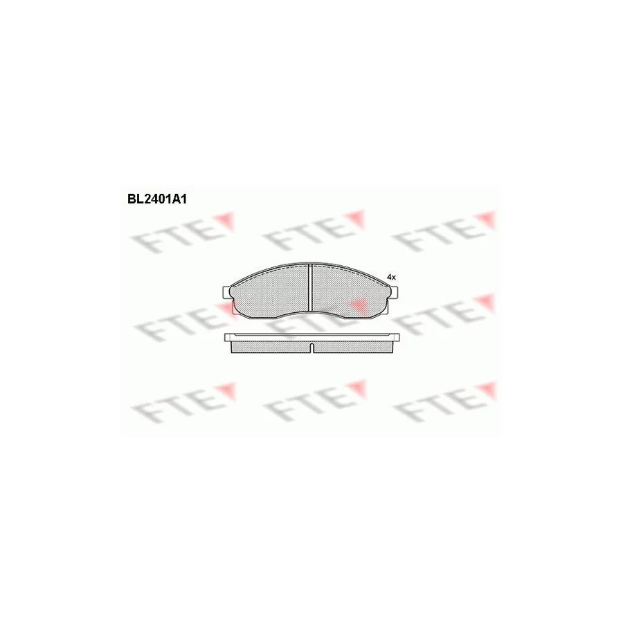 FTE Bl2401A1 Brake Pad Set for Nissan Maxima III Saloon (J30)