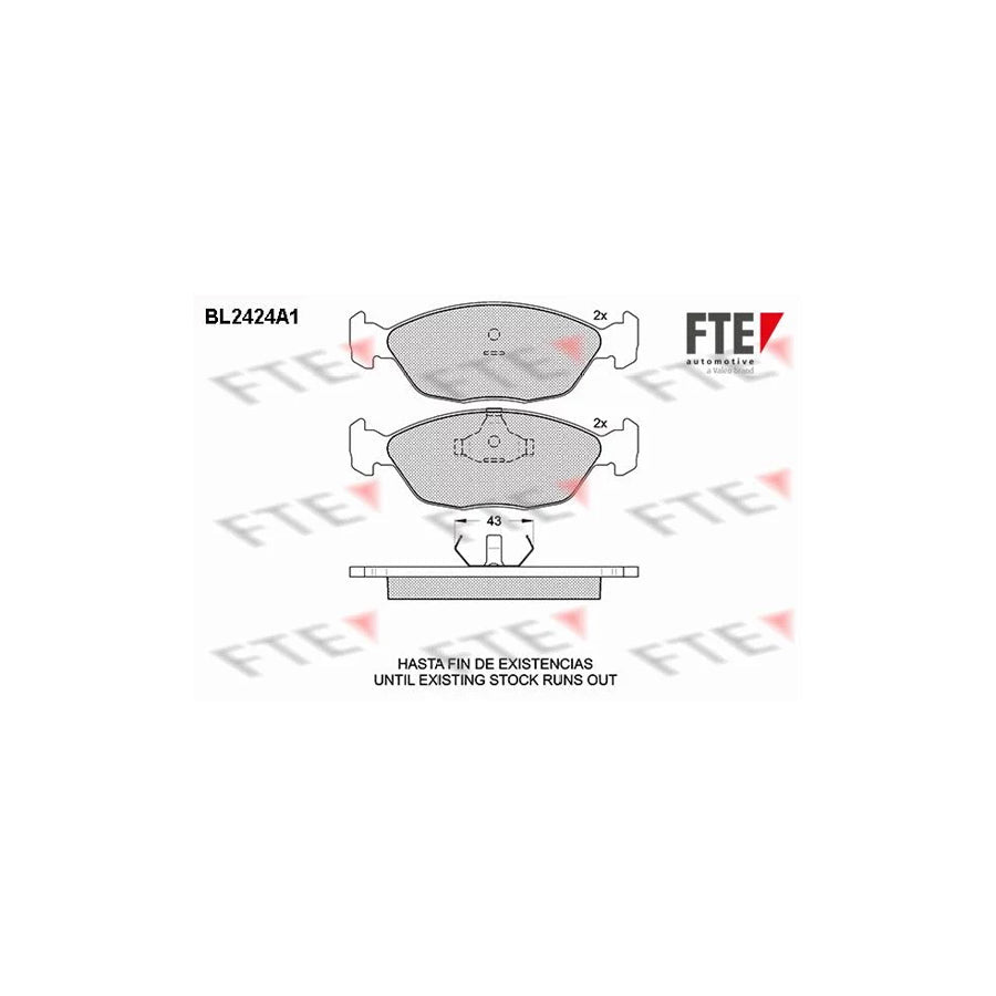 FTE Bl2424A1 Brake Pad Set
