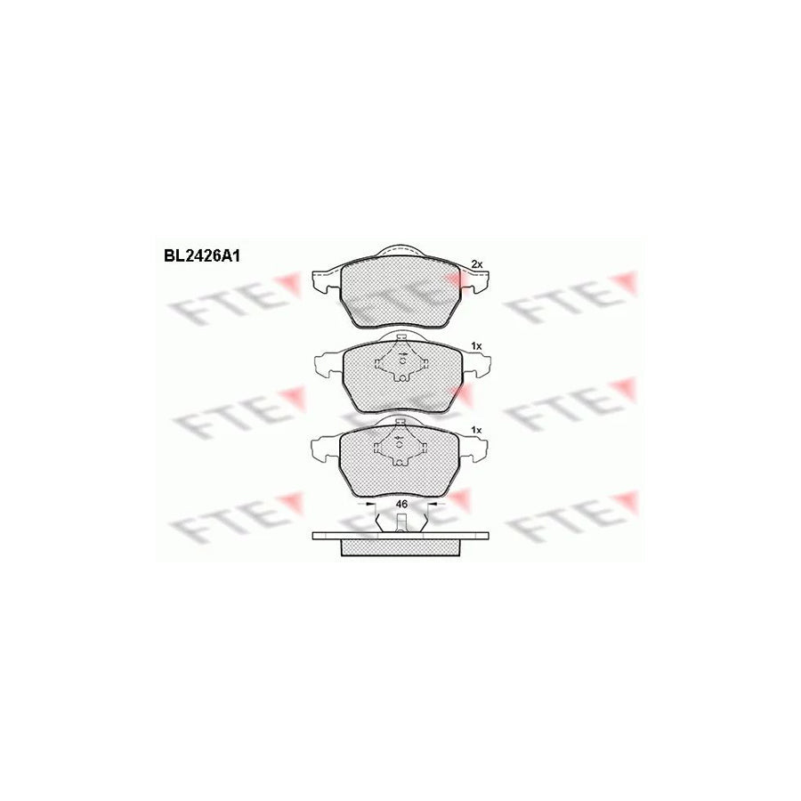 FTE Bl2426A1 Brake Pad Set