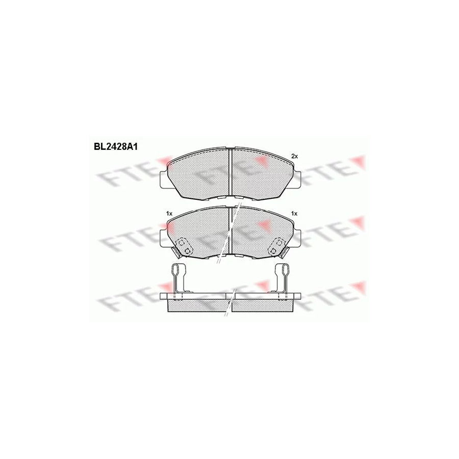 FTE Bl2428A1 Brake Pad Set for Honda CIVIC