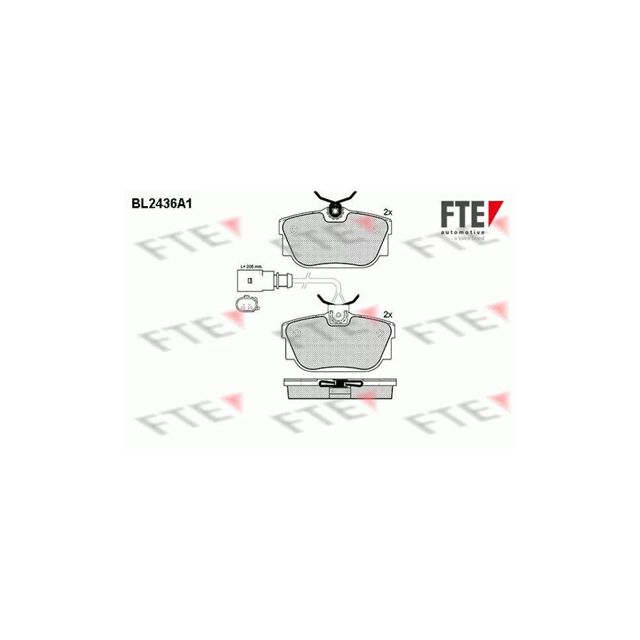 FTE Bl2436A1 Brake Pad Set