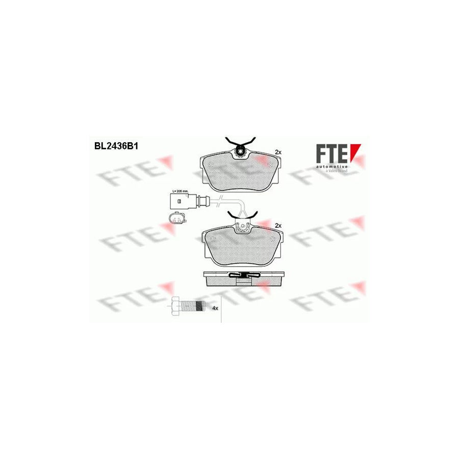 FTE Bl2436B1 Brake Pad Set