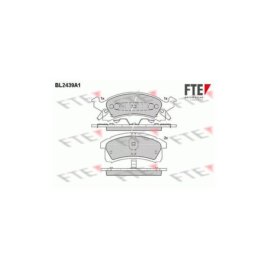 FTE Bl2439A1 Brake Pad Set