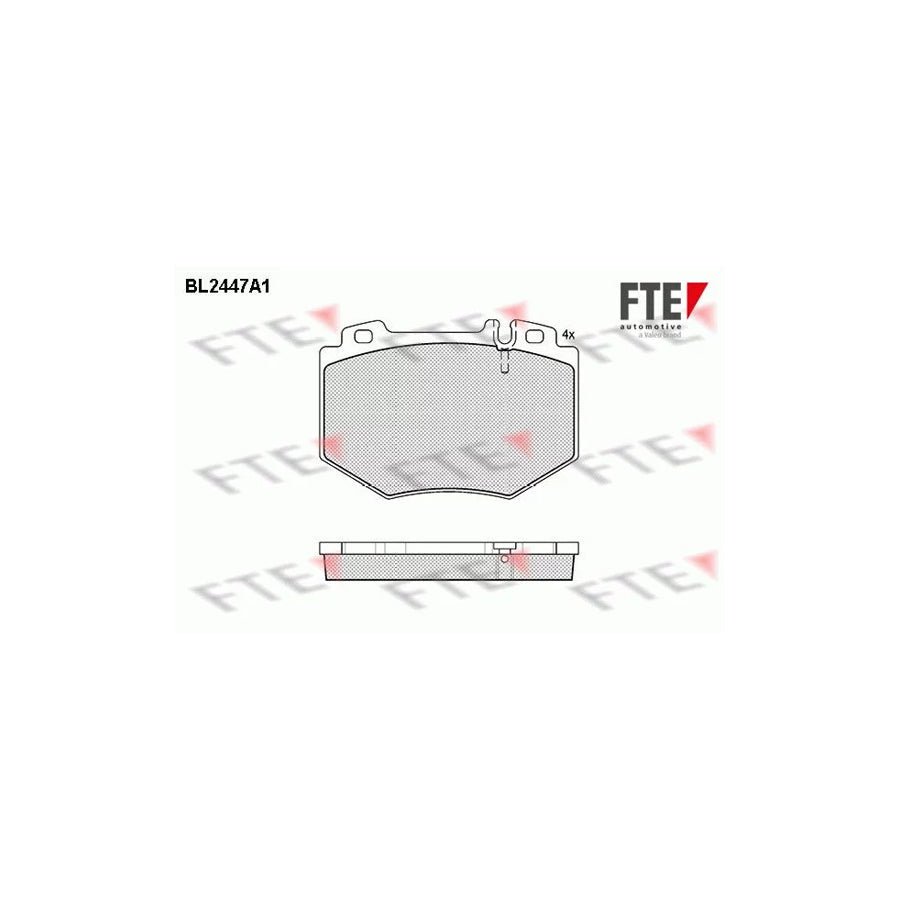 FTE Bl2447A1 Brake Pad Set Suitable for Mercedes-Benz S-Class Saloon (W220)