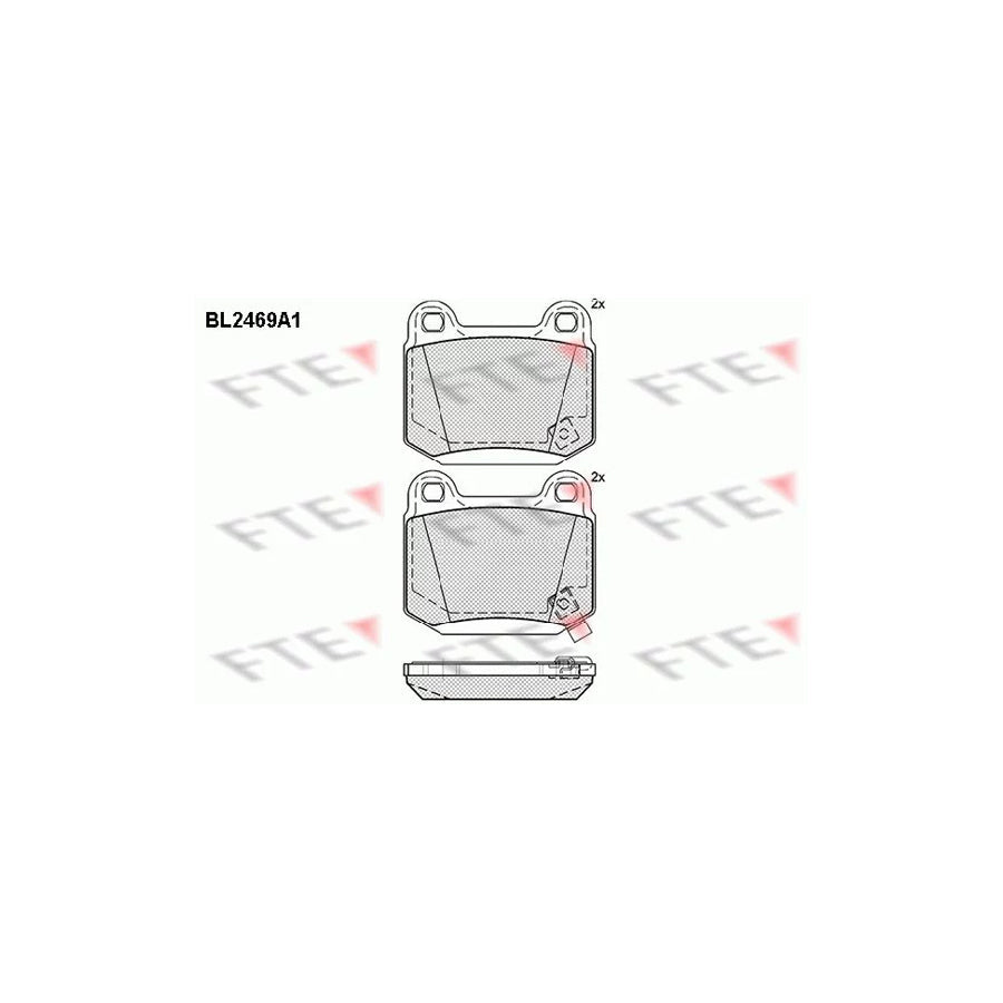 FTE Bl2469A1 Brake Pad Set
