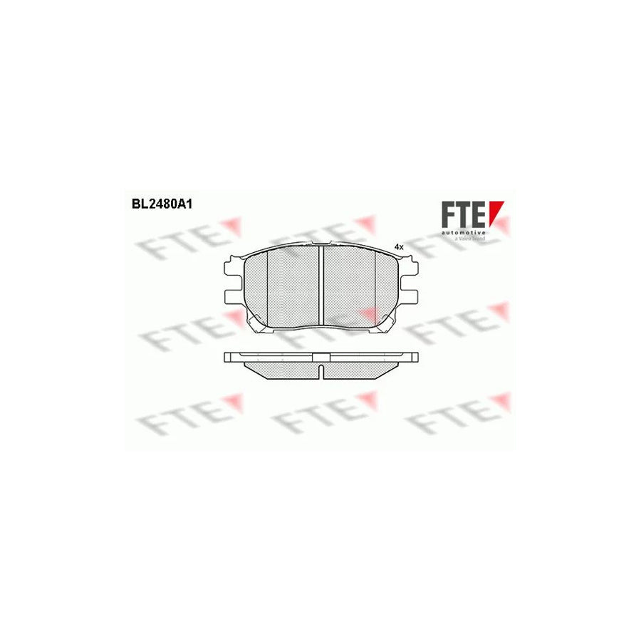 FTE Bl2480A1 Brake Pad Set for Toyota Previa / Estima II (Xr30)