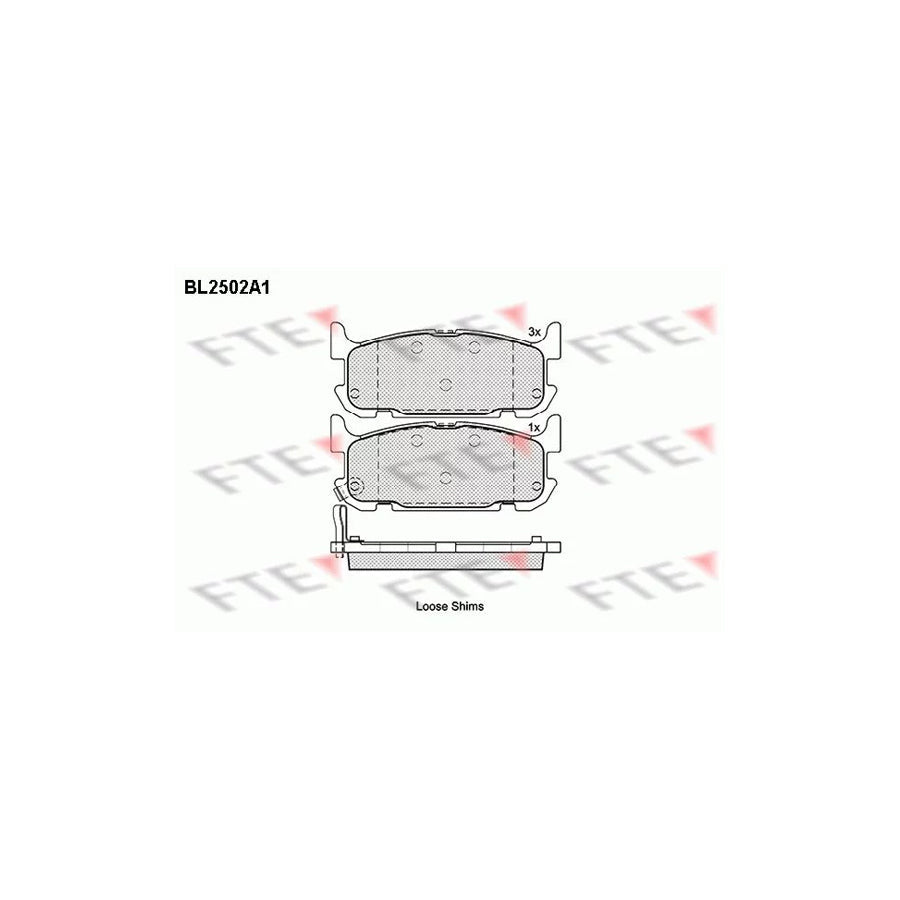 FTE Bl2502A1 Brake Pad Set for Mazda MX-5 II (Nb)
