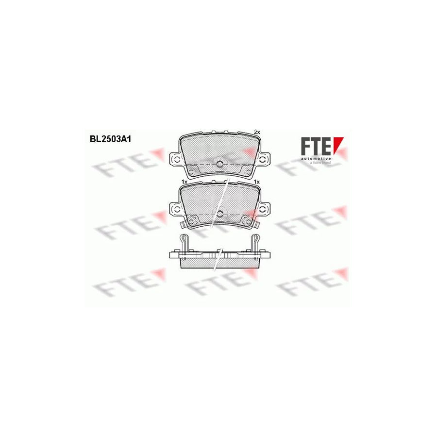 FTE Bl2503A1 Brake Pad Set for Honda CIVIC