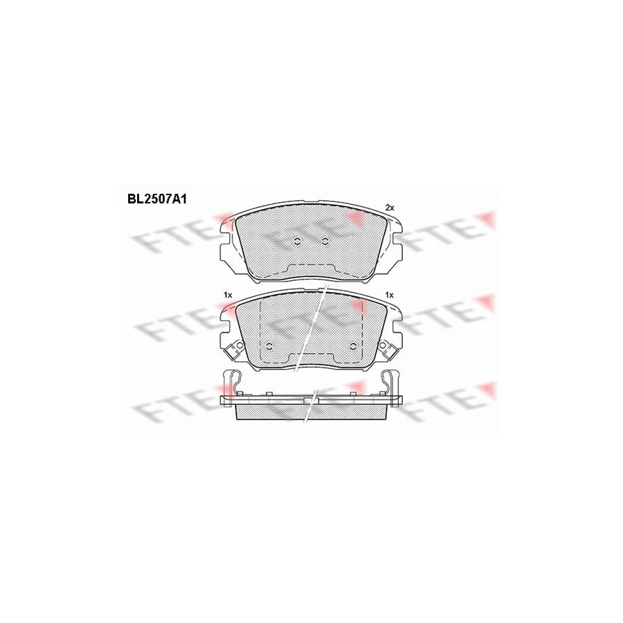 FTE Bl2507A1 Brake Pad Set
