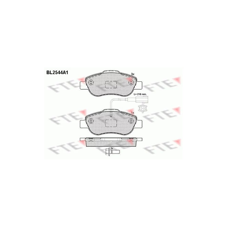 FTE Bl2544A1 Brake Pad Set