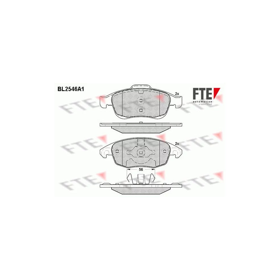 FTE Bl2546A1 Brake Pad Set