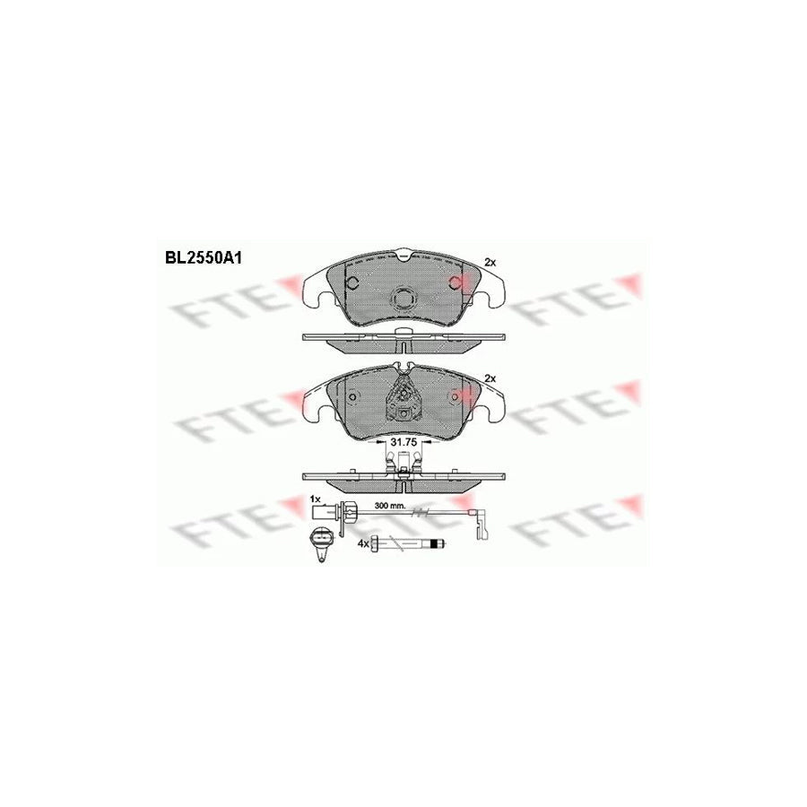 FTE Bl2550A1 Brake Pad Set