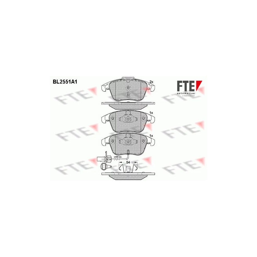 FTE Bl2551A1 Brake Pad Set