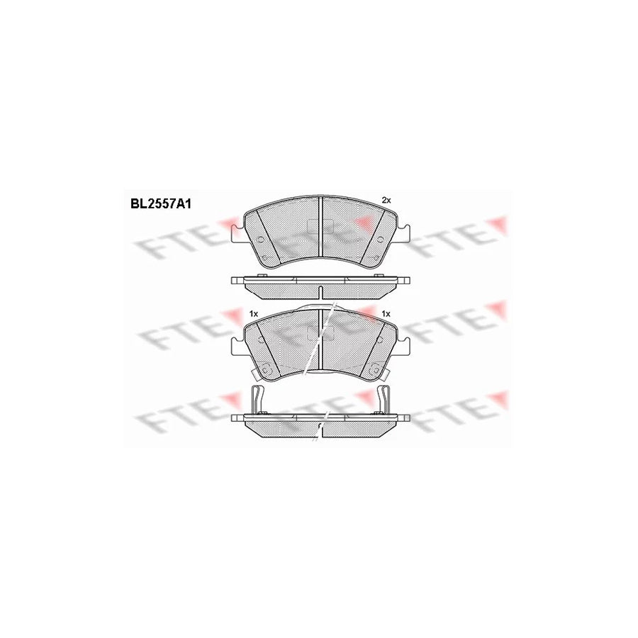 FTE Bl2557A1 Brake Pad Set