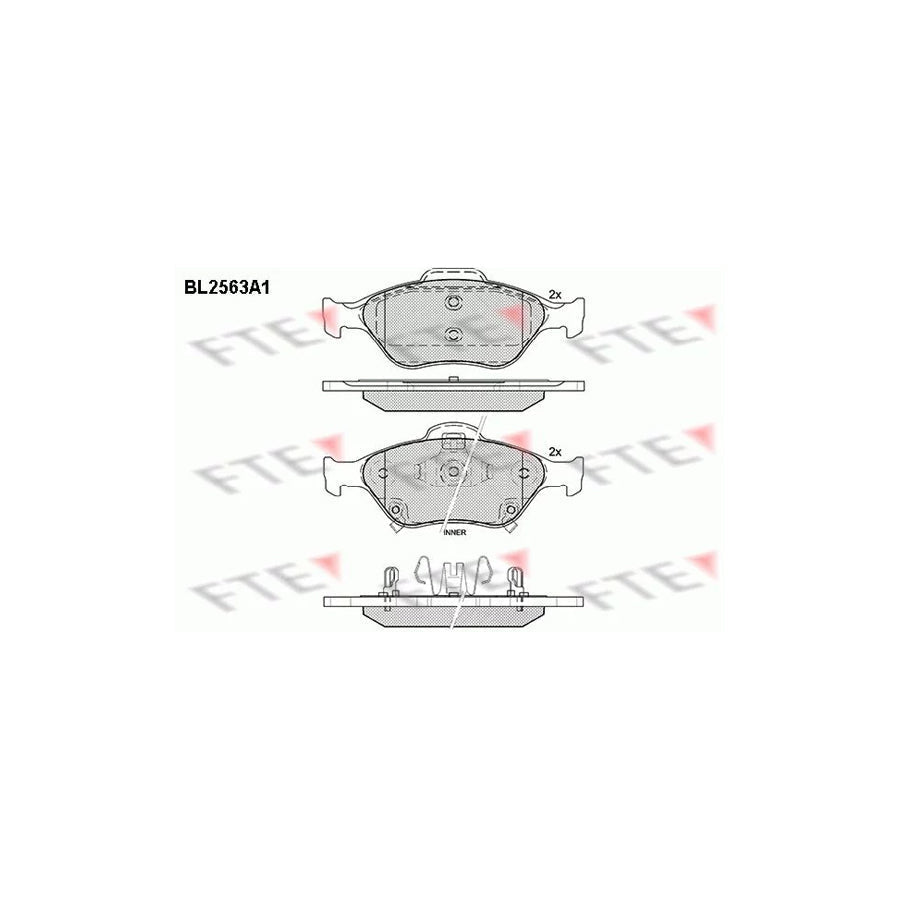 FTE Bl2563A1 Brake Pad Set