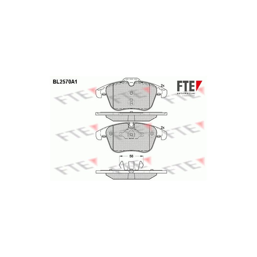 FTE Bl2570A1 Brake Pad Set