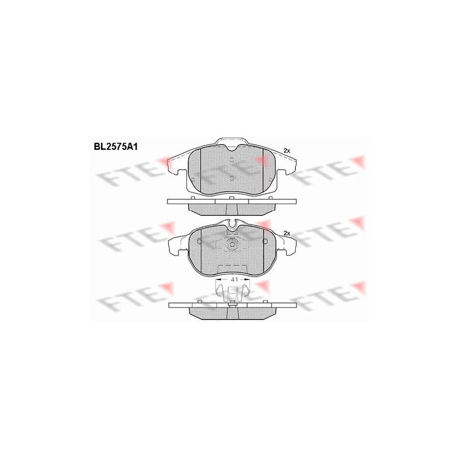 FTE Bl2575A1 Brake Pad Set