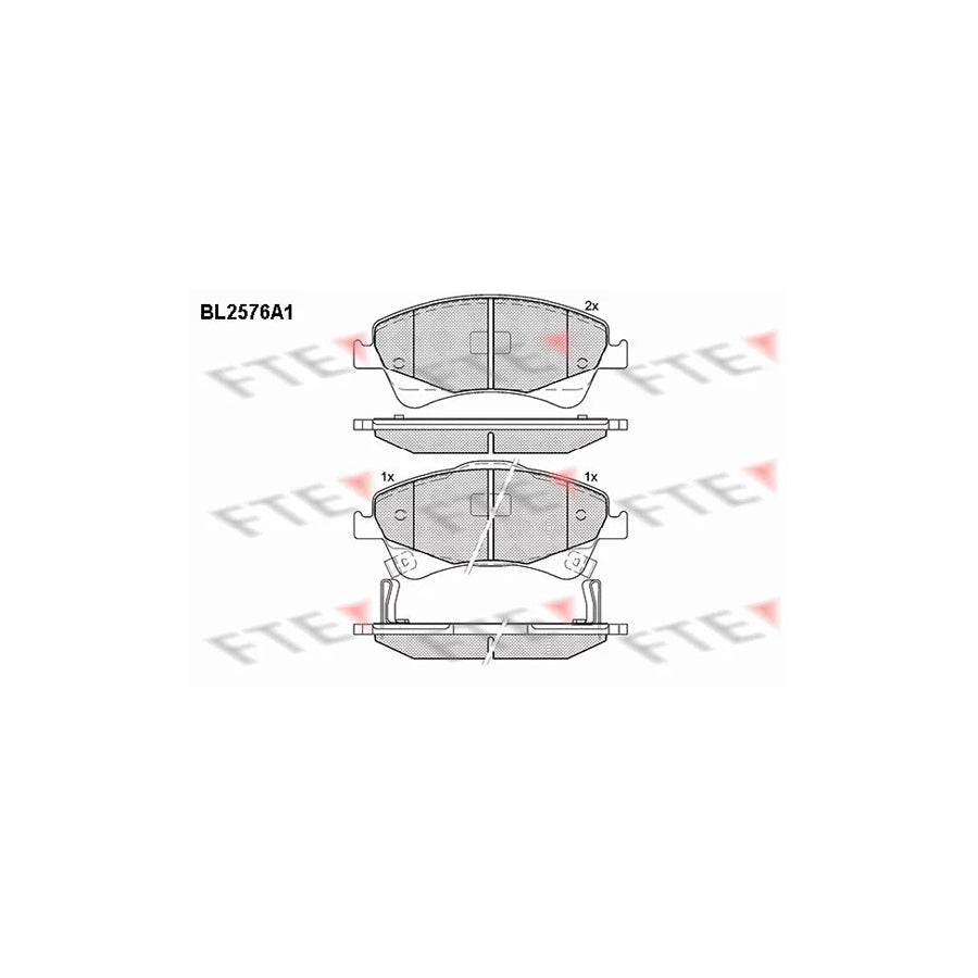 FTE Bl2576A1 Brake Pad Set