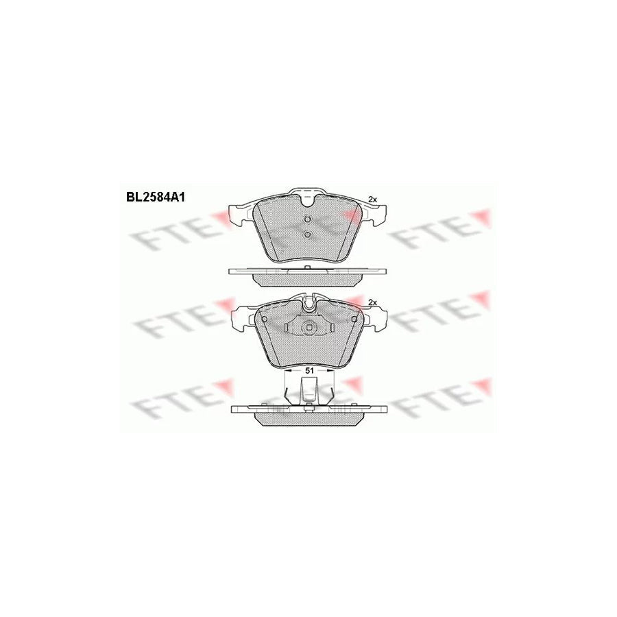 FTE Bl2584A1 Brake Pad Set