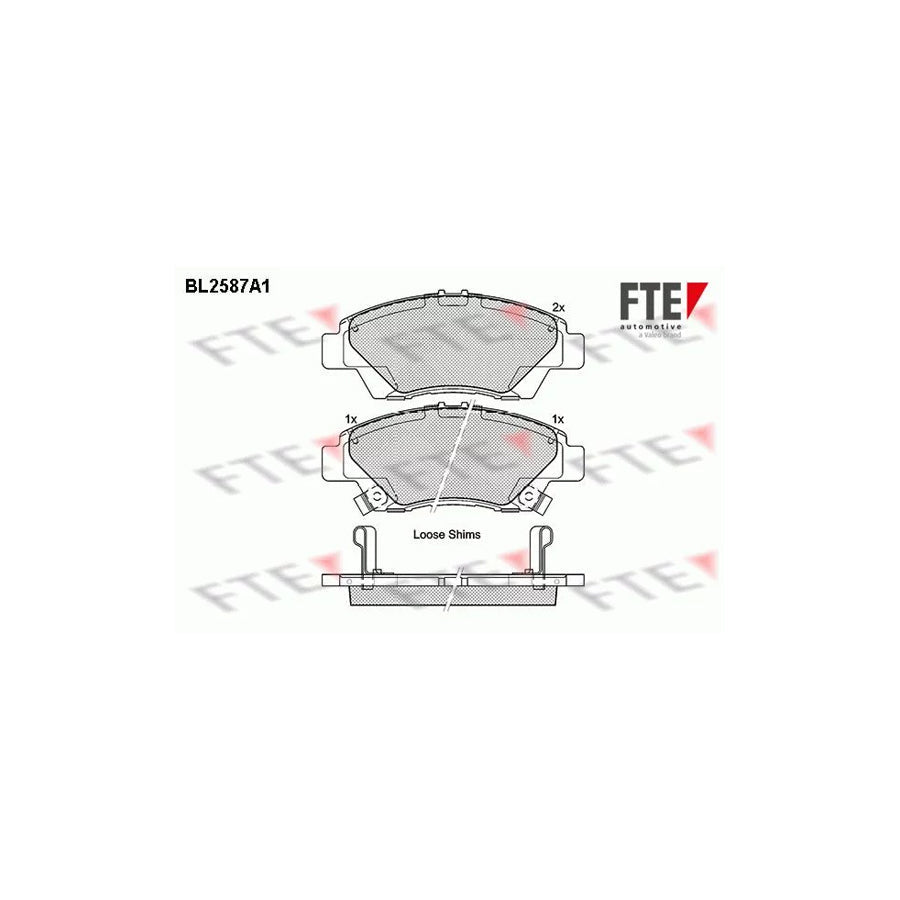 FTE Bl2587A1 Brake Pad Set