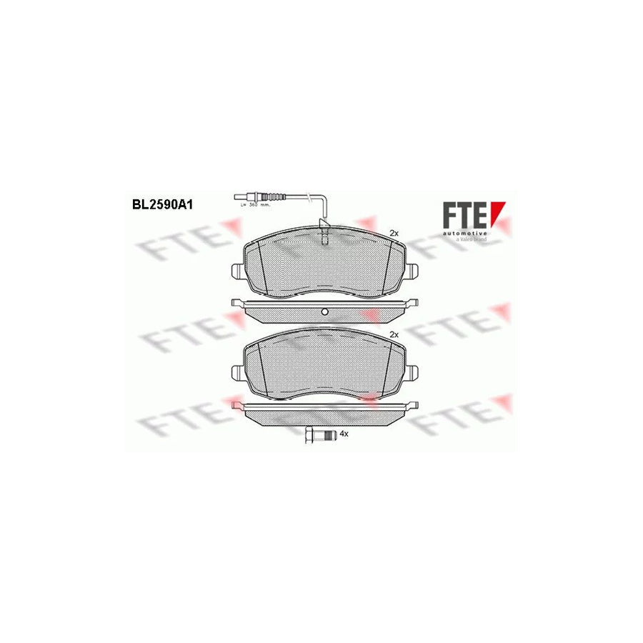 FTE Bl2590A1 Brake Pad Set