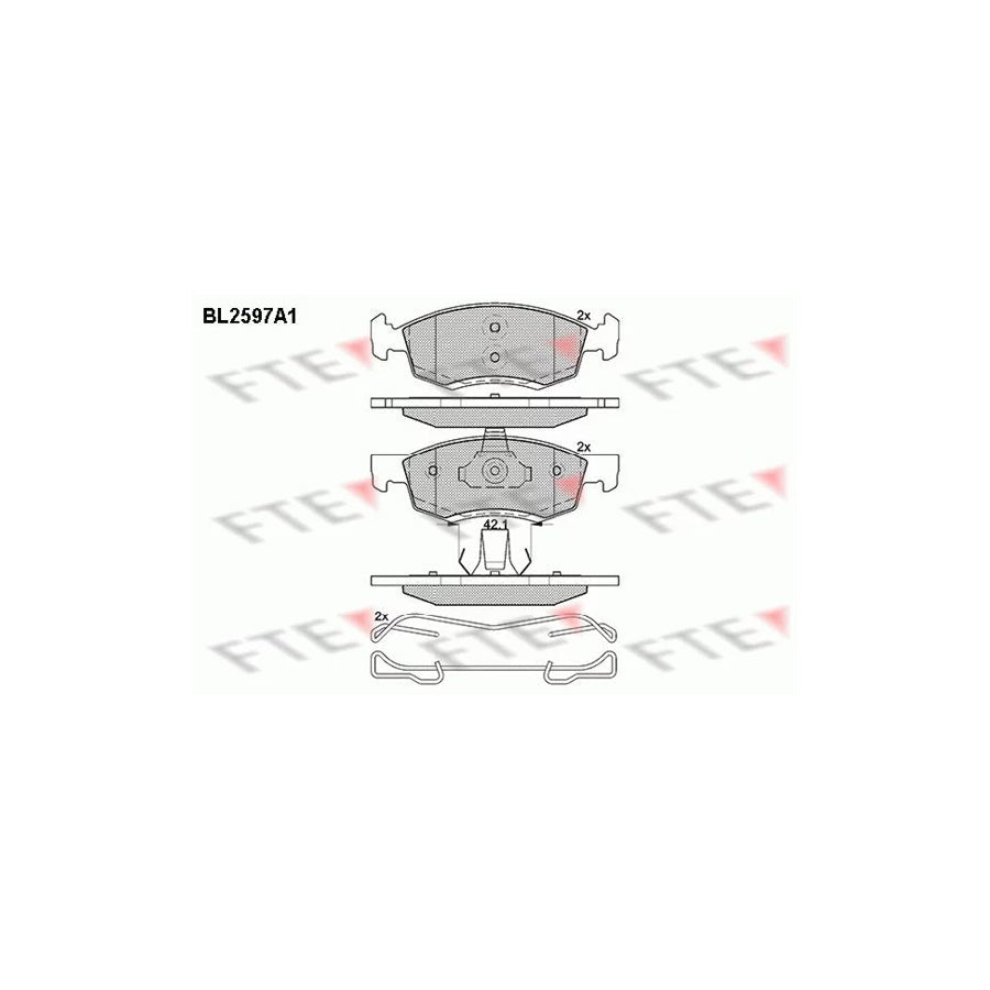 FTE Bl2597A1 Brake Pad Set
