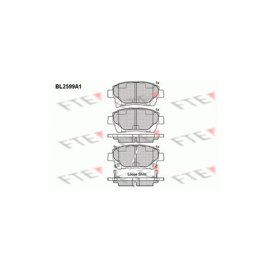 FTE Bl2599A1 Brake Pad Set