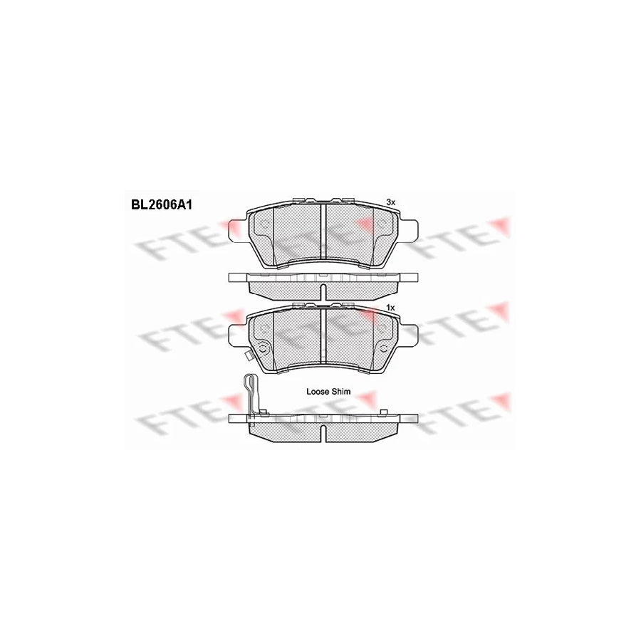 FTE Bl2606A1 Brake Pad Set