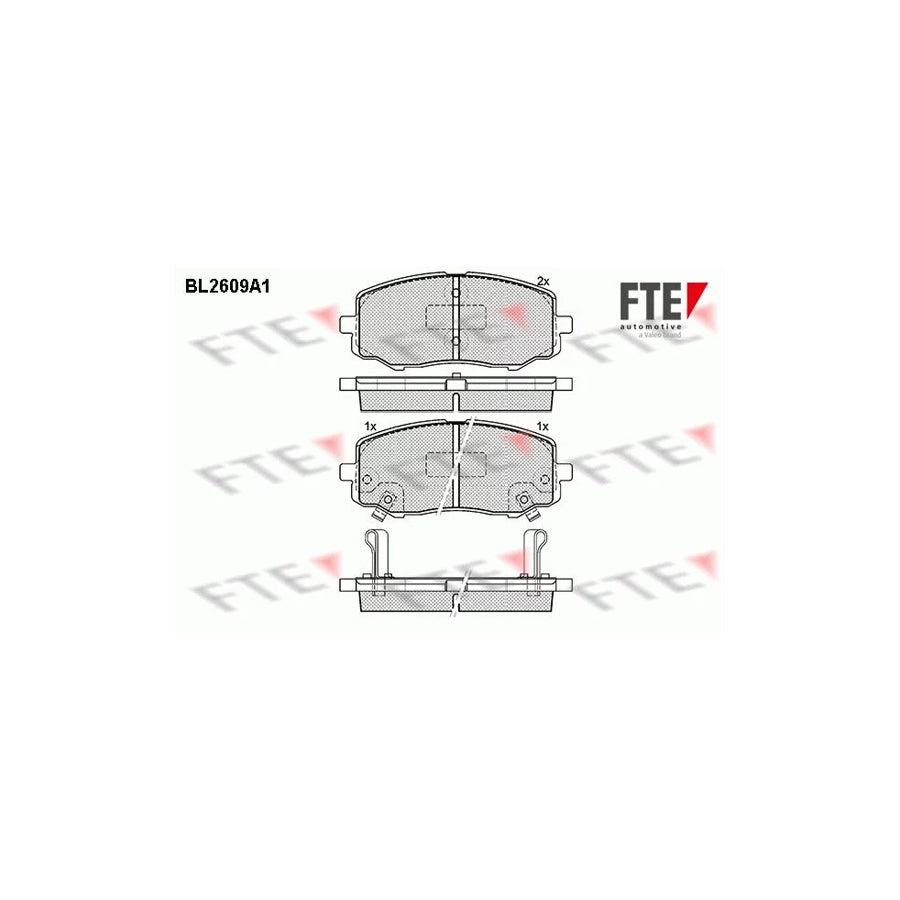 FTE Bl2609A1 Brake Pad Set for Hyundai I20 I Hatchback (Pb)
