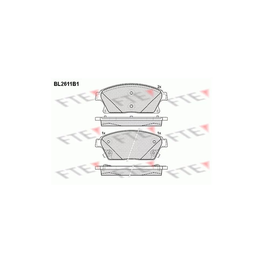 FTE Bl2611B1 Brake Pad Set
