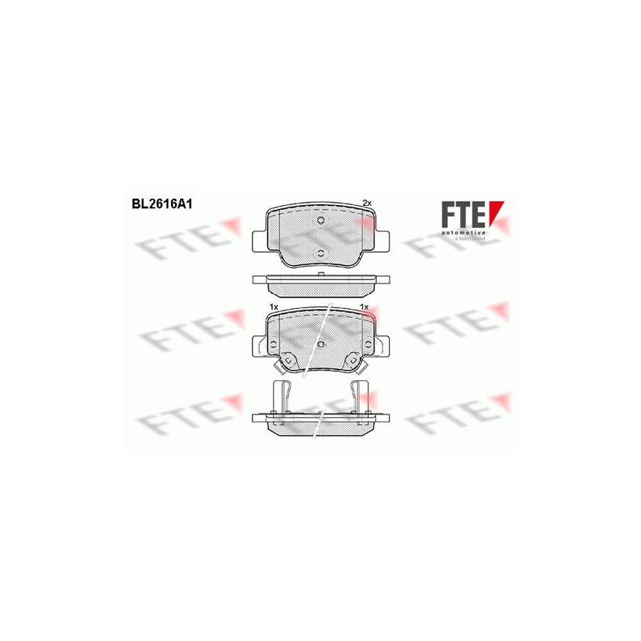 FTE Bl2616A1 Brake Pad Set for Toyota Verso (Ar20)