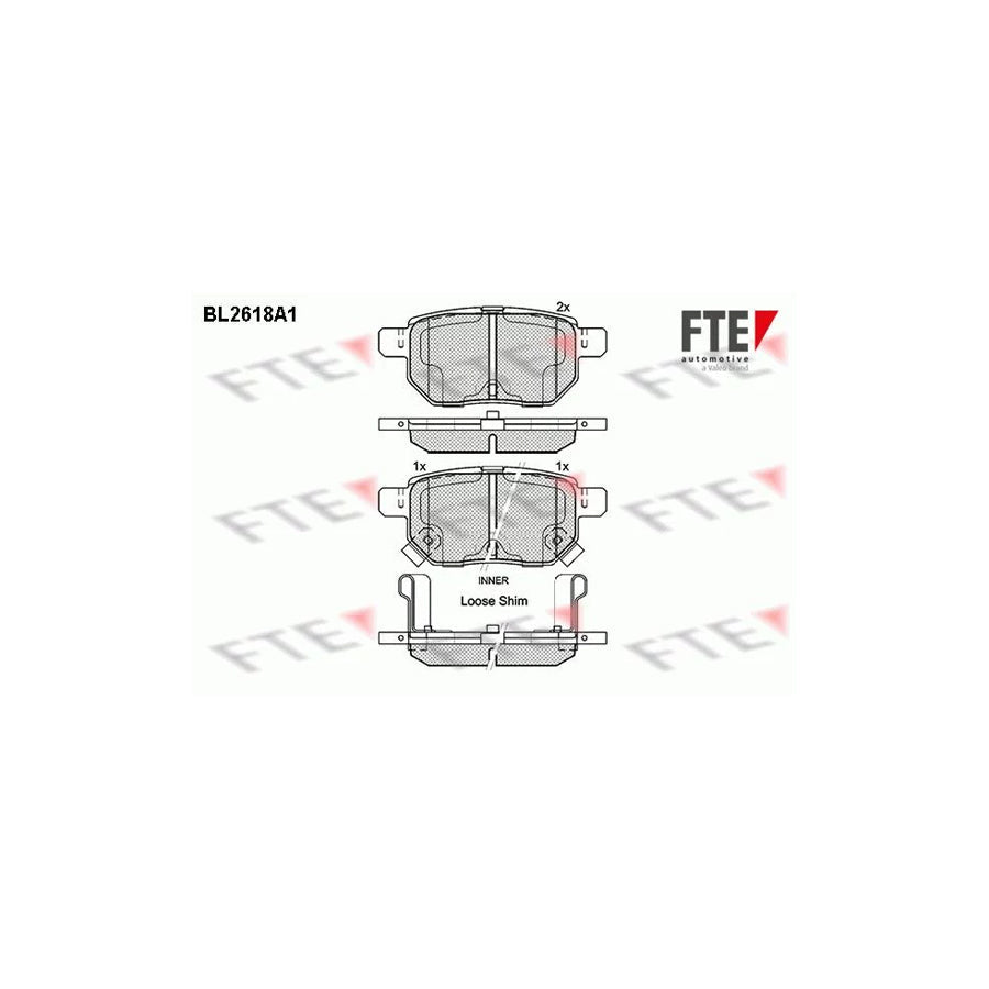 FTE Bl2618A1 Brake Pad Set
