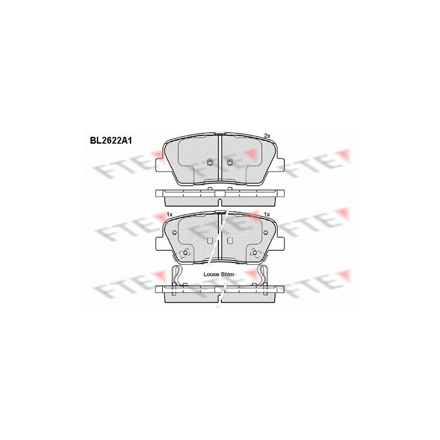 FTE Bl2622A1 Brake Pad Set