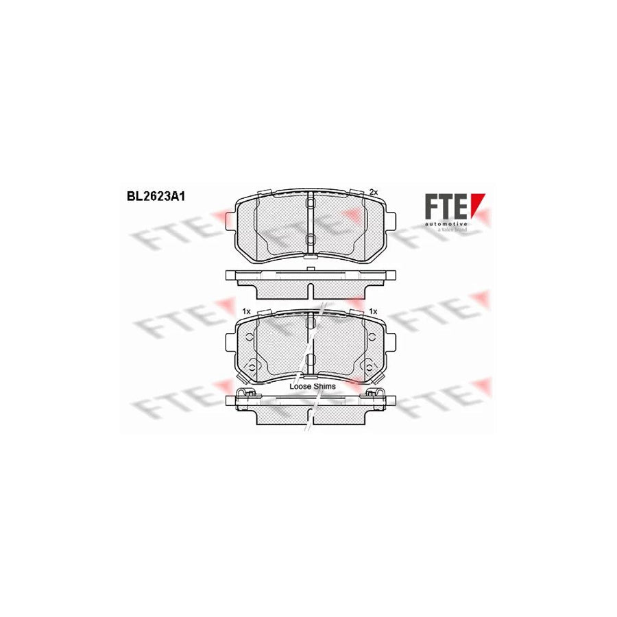 FTE Bl2623A1 Brake Pad Set