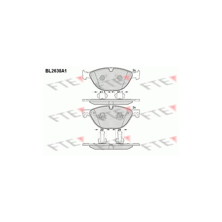 FTE Bl2638A1 Brake Pad Set