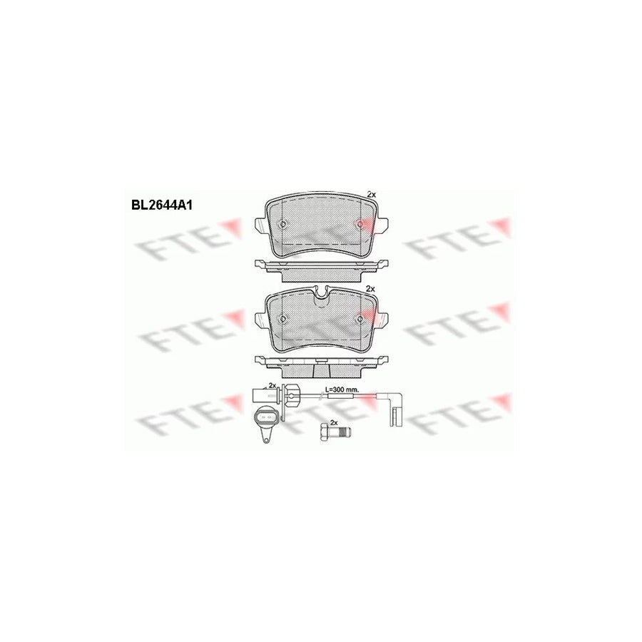 FTE Bl2644A1 Brake Pad Set