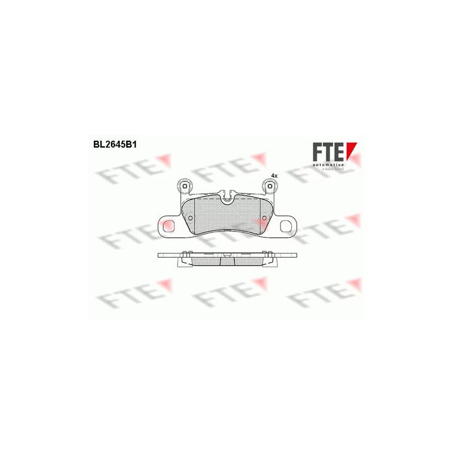 FTE Bl2645B1 Brake Pad Set for Porsche Boxster (981)