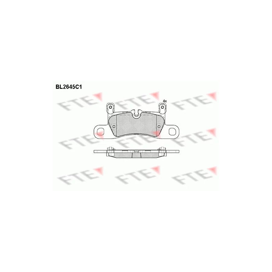 FTE Bl2645C1 Brake Pad Set for Porsche Cayenne (92A)