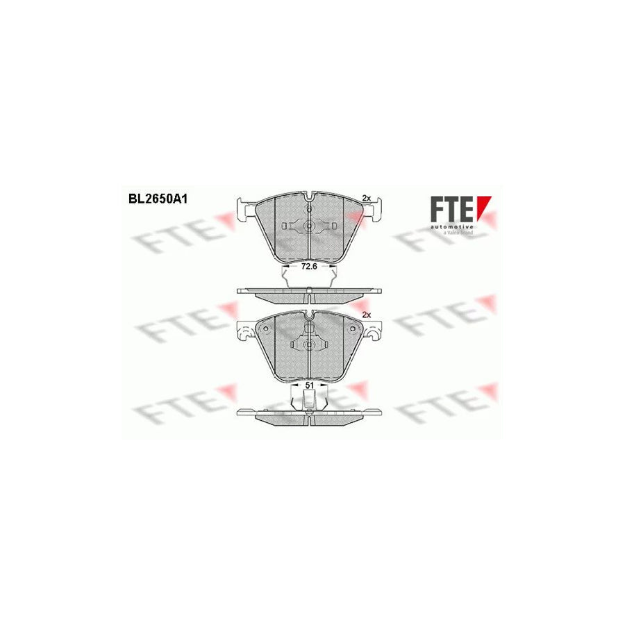 FTE Bl2650A1 Brake Pad Set