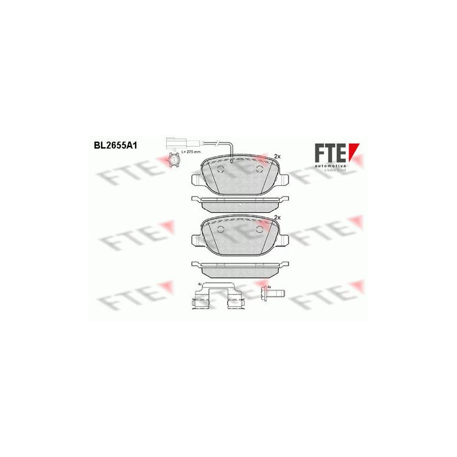 FTE Bl2655A1 Brake Pad Set for Alfa Romeo 4C