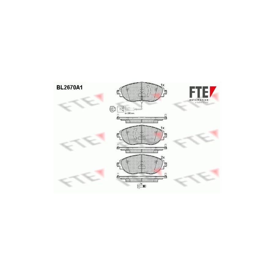 FTE Bl2670A1 Brake Pad Set