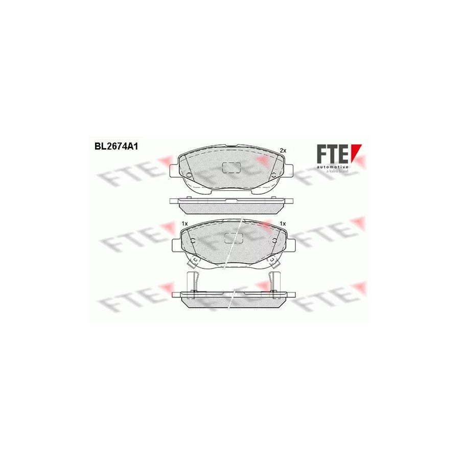 FTE Bl2674A1 Brake Pad Set