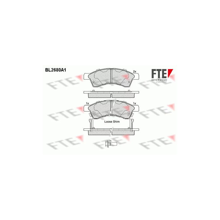 FTE Bl2680A1 Brake Pad Set