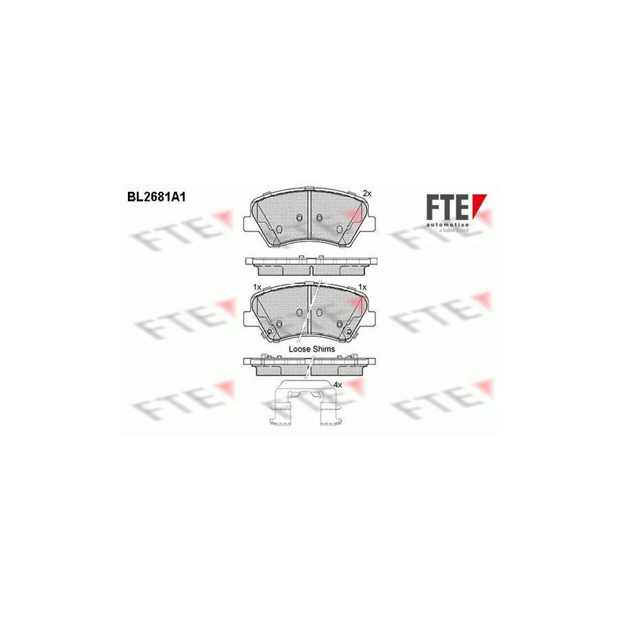 FTE Bl2681A1 Brake Pad Set
